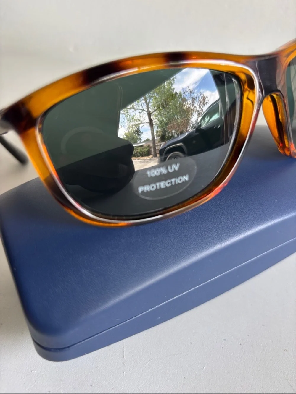 Marc Hunter Tortoise Sunglasses with Gray Lenses